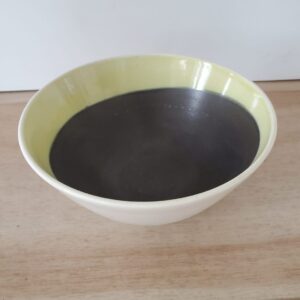 Off Centered Circle Bowl - Yellow