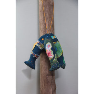 Teal Botanical Fish (3)
