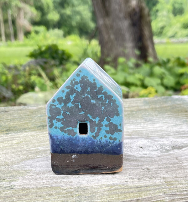 Blue House with Spots