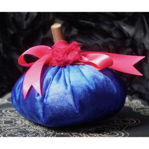 Royal Blue/ Fuschia Velvet Pumpkin