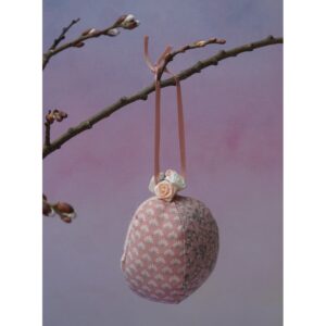 Salmon Pink Fabric Eggs