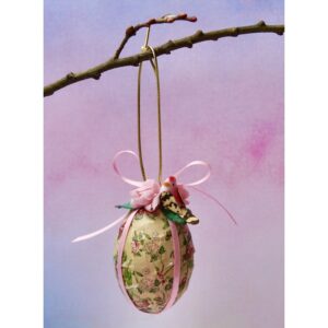Apple Blossom Wooden Egg