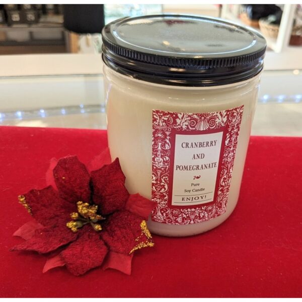 Large Cranberry Pomegranate Pure Soy Candle