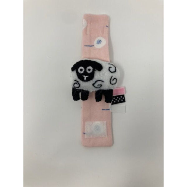 Sheep Sensory Baby Wrist Rattle (3-9 mo.)