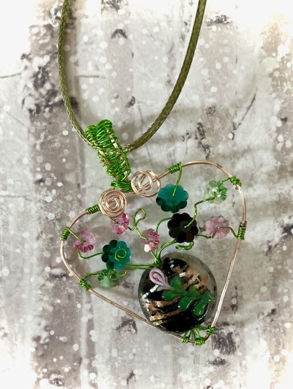 Floral Vase Pendant