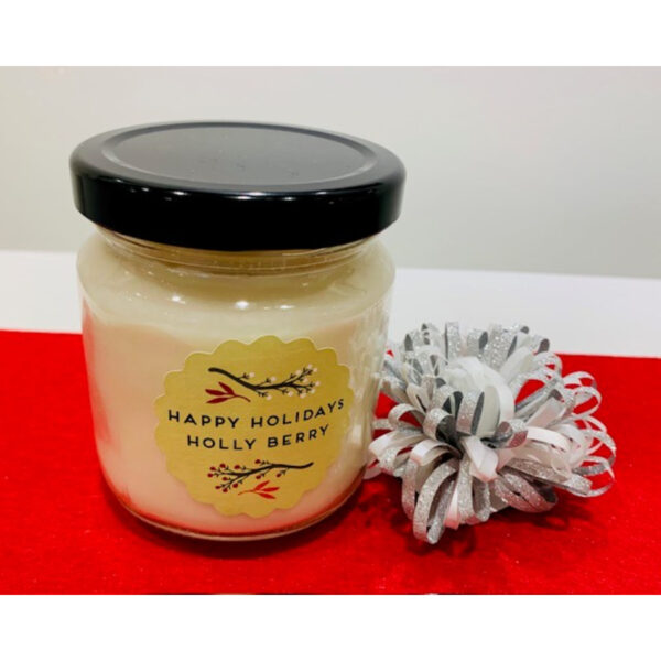 Small Holly Berry Pure Soy Candle