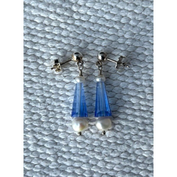 Blue Sky Pearls Earrings