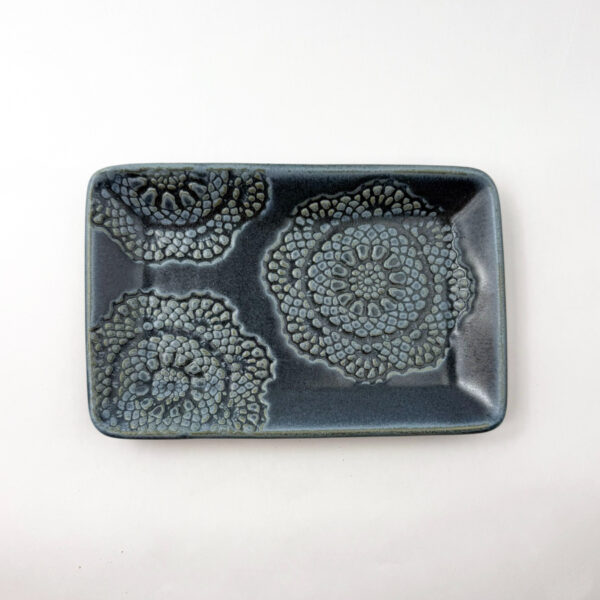 Bluestone Flower Small Tray