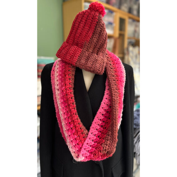 Cherry Chip Hat & Scarf Set