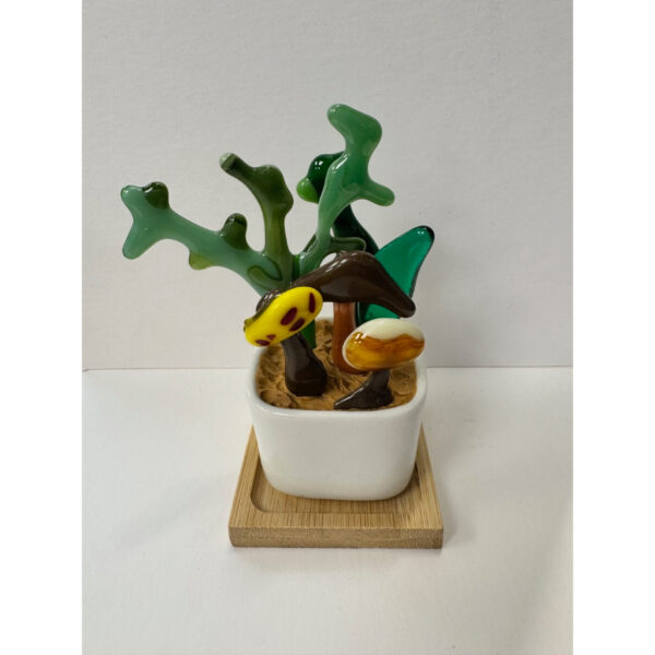 Petite Pot Mushroom Garden with Yellow Shroom