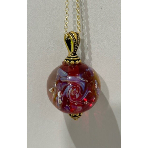 Ruby Swirl Pendant