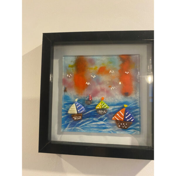 Sailing Away Glass Panel