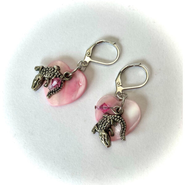 Croc Crystal Charm Earrings