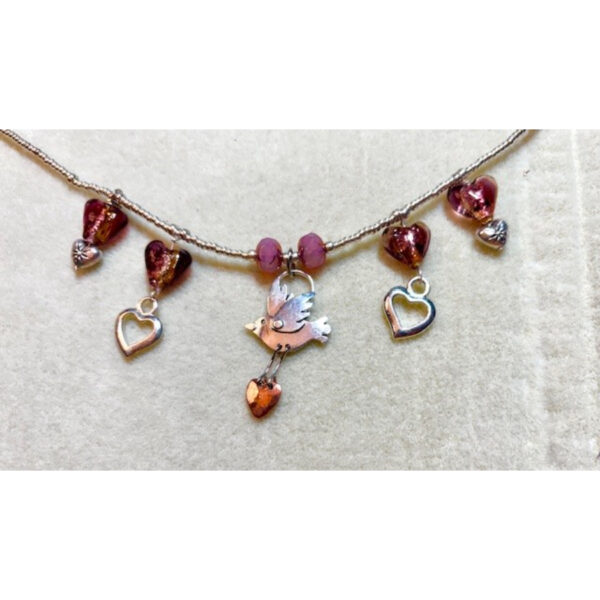 Hearts Flying Necklace