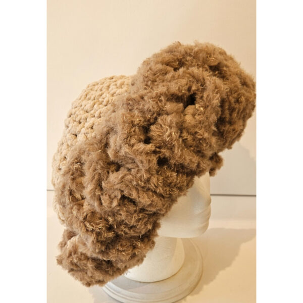 Mocha Latte Ruffle Hat