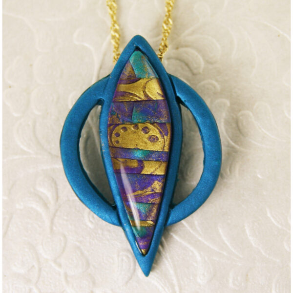 Mosaic Pendant  in Blues