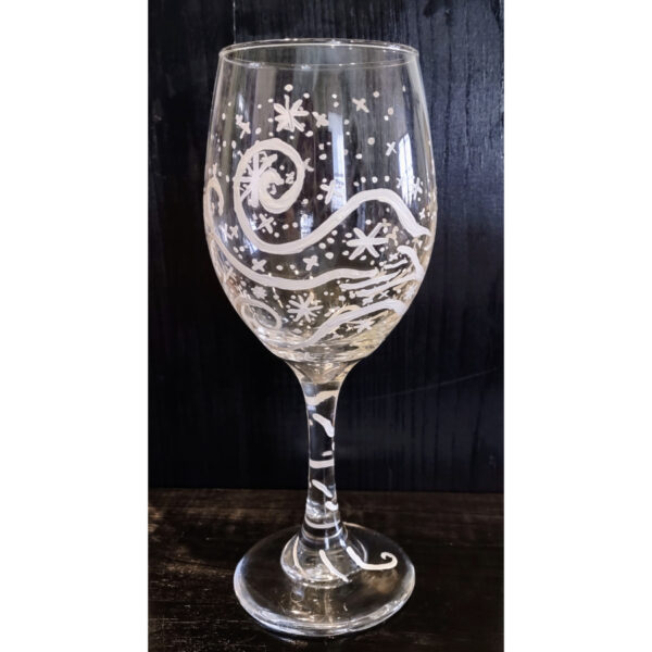 Snow Swirl Stemware