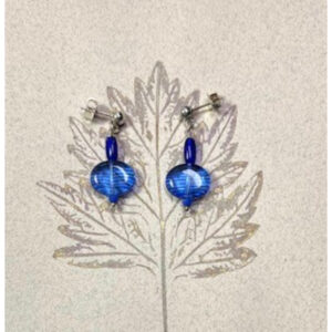 Blue Ripple Earrings