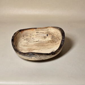 Live Edge Spalted Hackberry Bowl