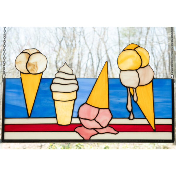 5 Flavors Stained Glass Panel