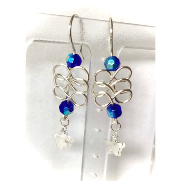 Cobalt Butterfly Earrings