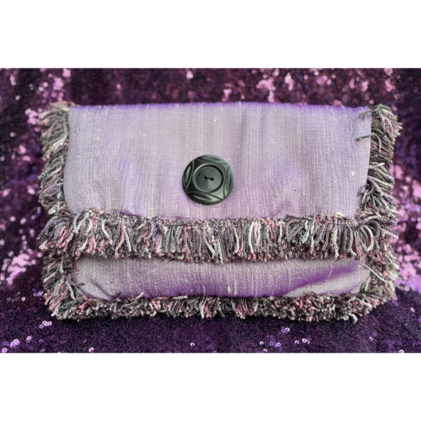 Lilac Silk Cloth Purse