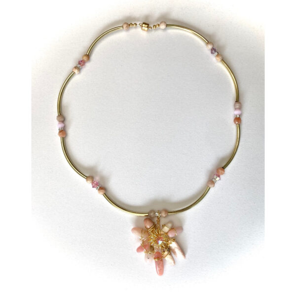 Opal Wildflower Necklace