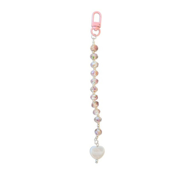 Pearl Heart Purse Charm