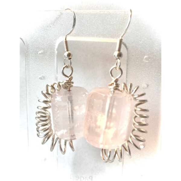 Rose Crescent Earrings