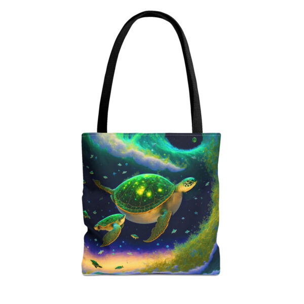Swimming Green Sea Turtle Tote Bag