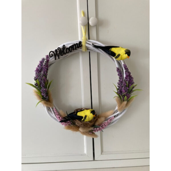 Welcoming Gold Finch Wreath