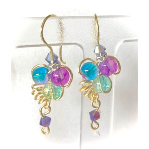 Wisteria Fancy Glass Earrings