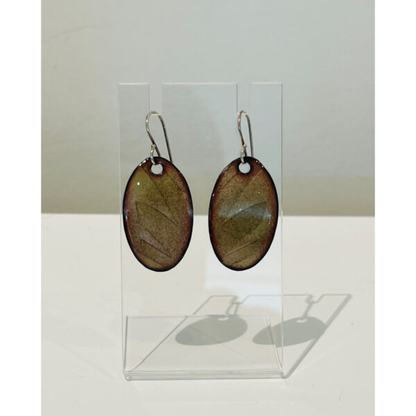 Embossed Enamel Earrings