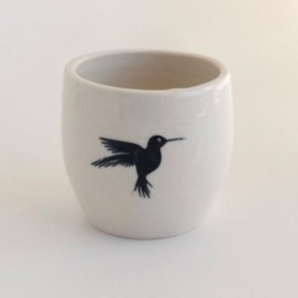 Hummingbird Porcelain Cup