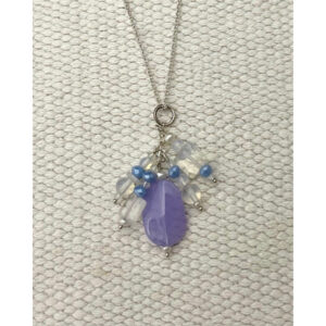 Lavender Blue Bouquet Pendant