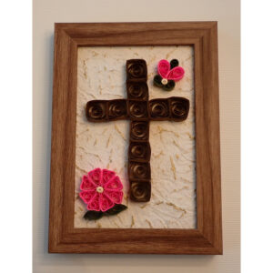 Cross w/ Pink Flowers