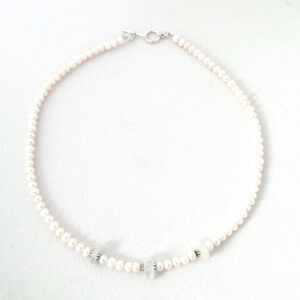 Pearls and Sea Glass Necklace