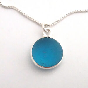 Turquoise Sea Glass Pendant