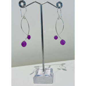 Pink Resin Dot Collection Earrings