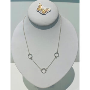 Three Mini Circle Necklace