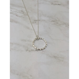 Twisted Small Circle Pendant