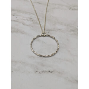 Wavy Medium Circle Pendant