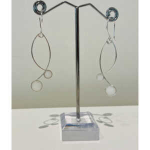 White Resin Dot Collection Earrings