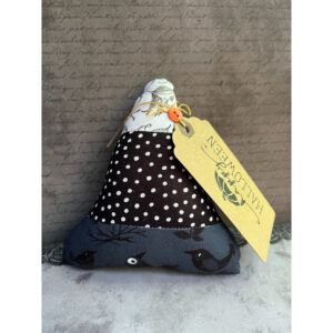 B/W Polka Dot Candy Corn Pillow