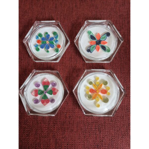 Coaster Set with Quilling - 4 Designs