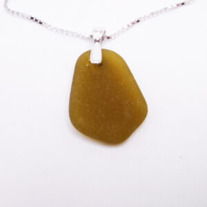 Amber Sea Glass Necklace