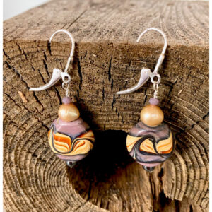 Purple Shadows Earrings
