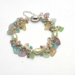 Rainbow Sea Glass Bracelet