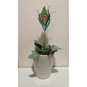 Peacock Feather Plant Stake
