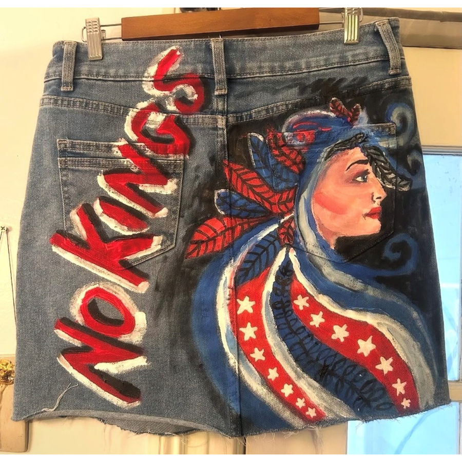 Ameri　SUNSET ART PAINT SKIRT Ameri（アメリ）の「SUNSET ART PAINT SKIRT（スカート）」 - WEAR